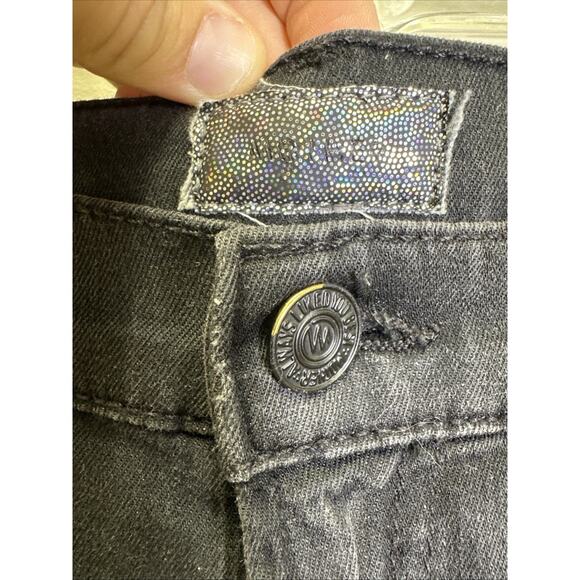 MOTHER Denim The Runaway Flare Jeans 27 Skinny Dipping Black Wash - Picture 6 of 9